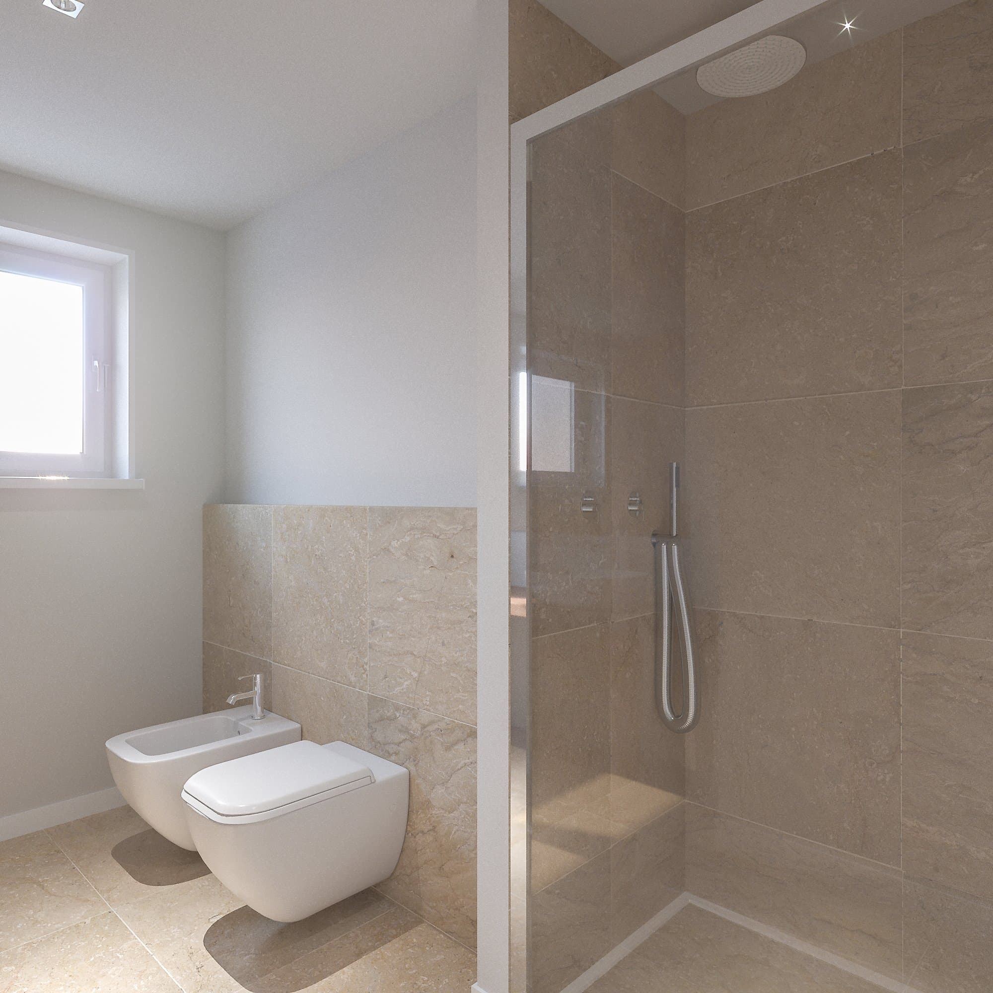 Bagno: dettaglio rivestimenti