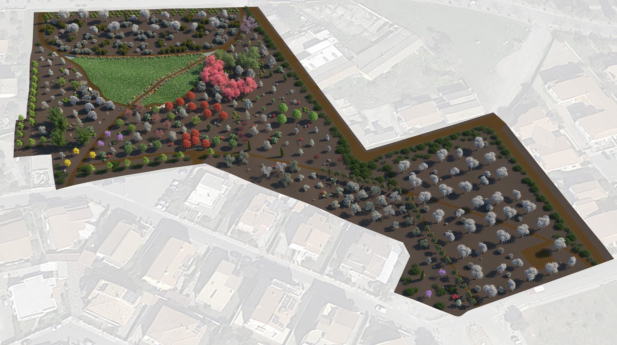 Vista d'insieme del parco