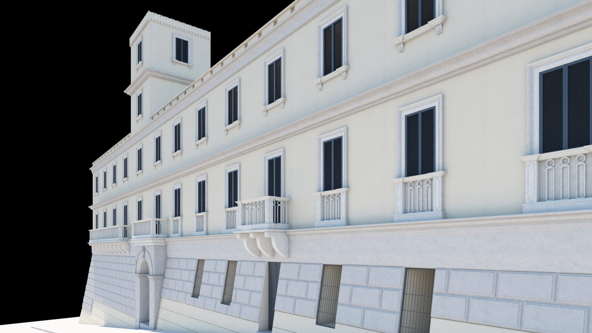 3D view 2 of the staircase